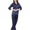 Velvet Blue – Satin PJ set