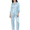 Cool Blu- Satin PJ Set