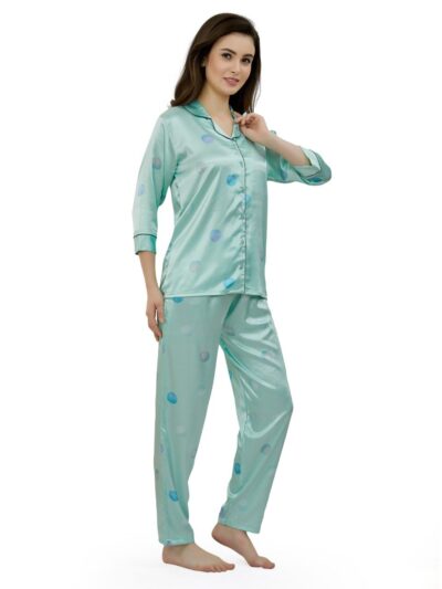 Cool Mint – Satin PJ Set