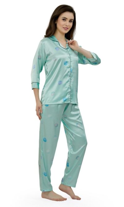 Cool Mint – Satin PJ Set