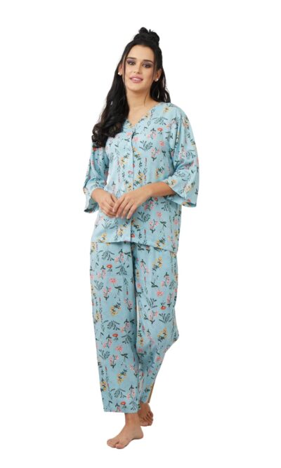 Blue Blossom Pyjama Set